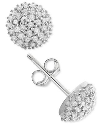 macys sterling silver earrings
