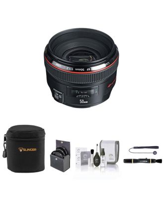 Объектив Canon EF 50 мм f/1.2L USM с 72 мм фильтром, черный