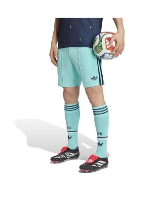 Мужские шорты Adidas бирюзового цвета для выездной игры Национальной сборной Германии на 2026 год, реплика синего цвета