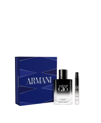 Armani, 2 шт. Подарочный набор Acqua Di Gio с интенсивным ароматом парфюмированной воды и спреем для путешествий, без цвета