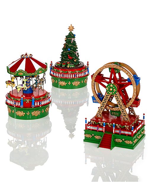 Mr Christmas Mini Carnival Music Box Collection Reviews Holiday Shop Home Macy S