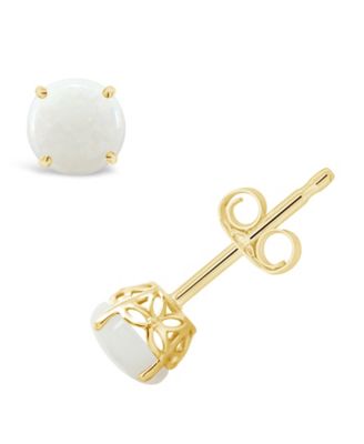 Серьги Macy's Opal 14K, белые