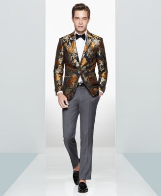 black and gold formal jacket