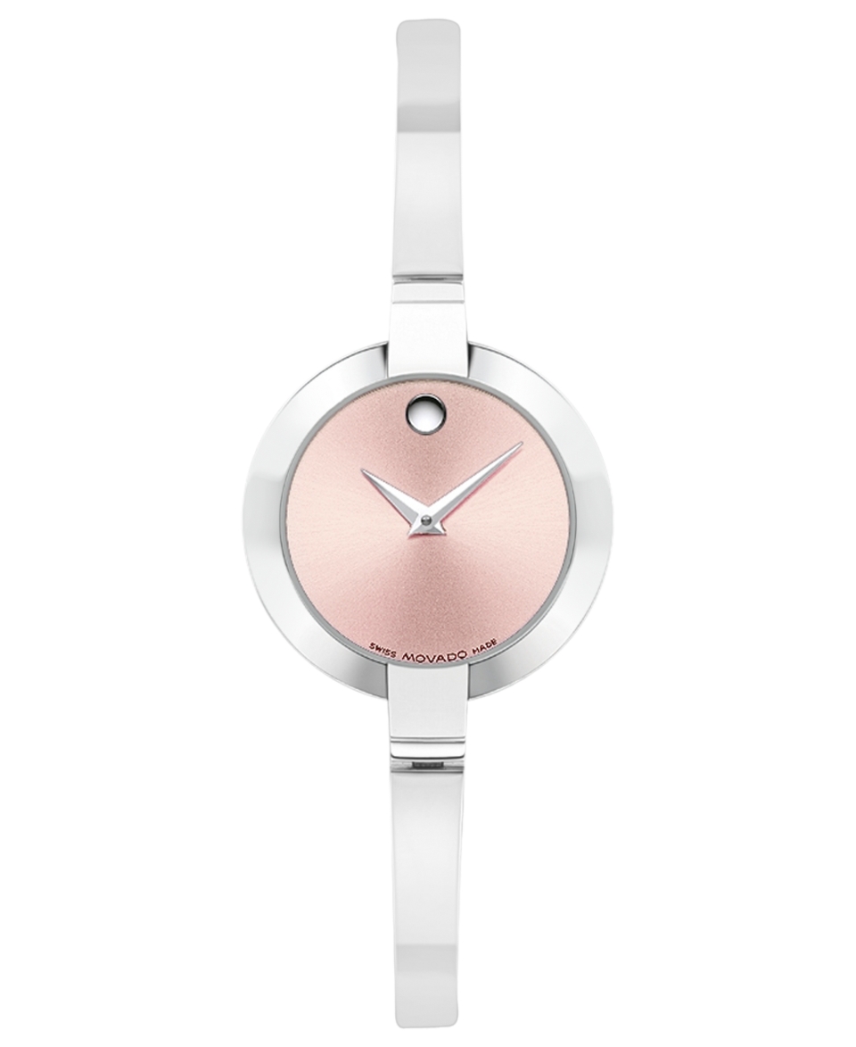 Movado Womens Bella Pink Dial Watch