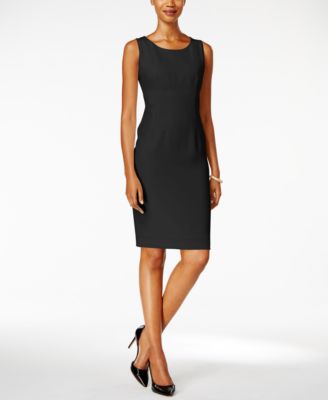 kasper black sheath dress