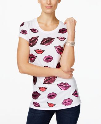 macy's inc sequin tops