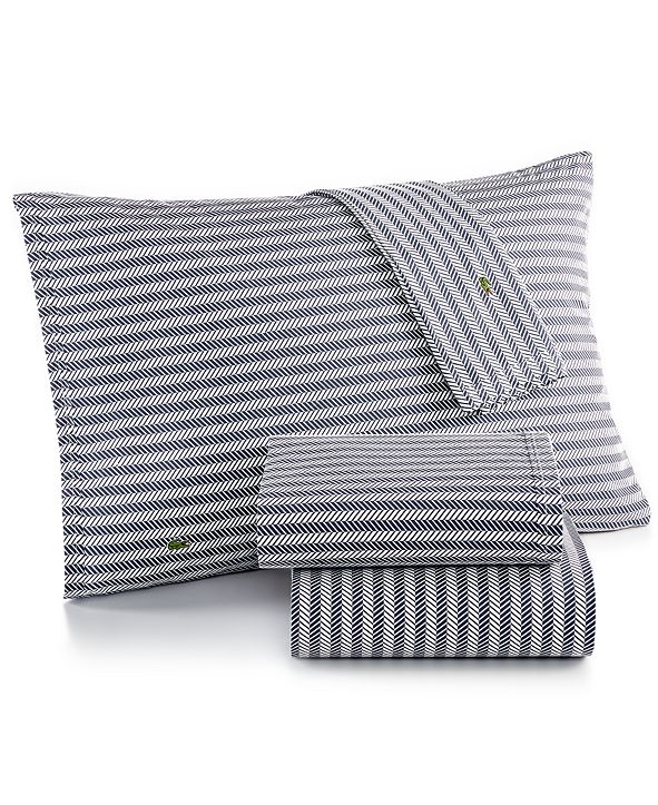 Lacoste Home Lacoste Printed Cotton Percale Pair of Standard