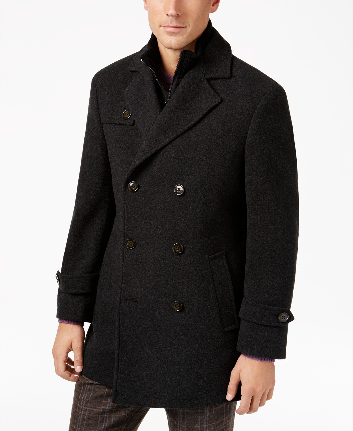 lauren ralph lauren double breasted herringbone wool jacket