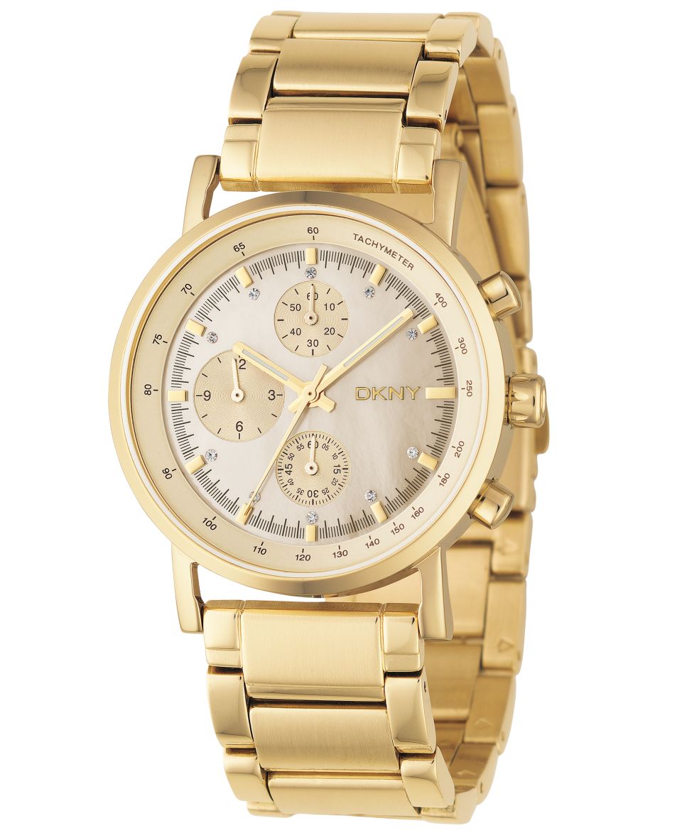 DKNY Watch, Womens Goldtone Stainless Steel Bracelet NY4520   All