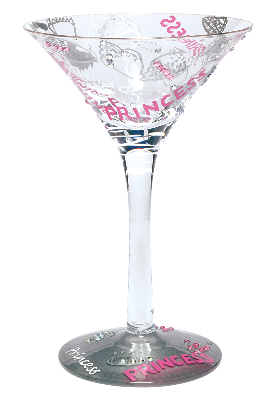 Lolita Glassware, Love My Martini Princess tini Martini Glass