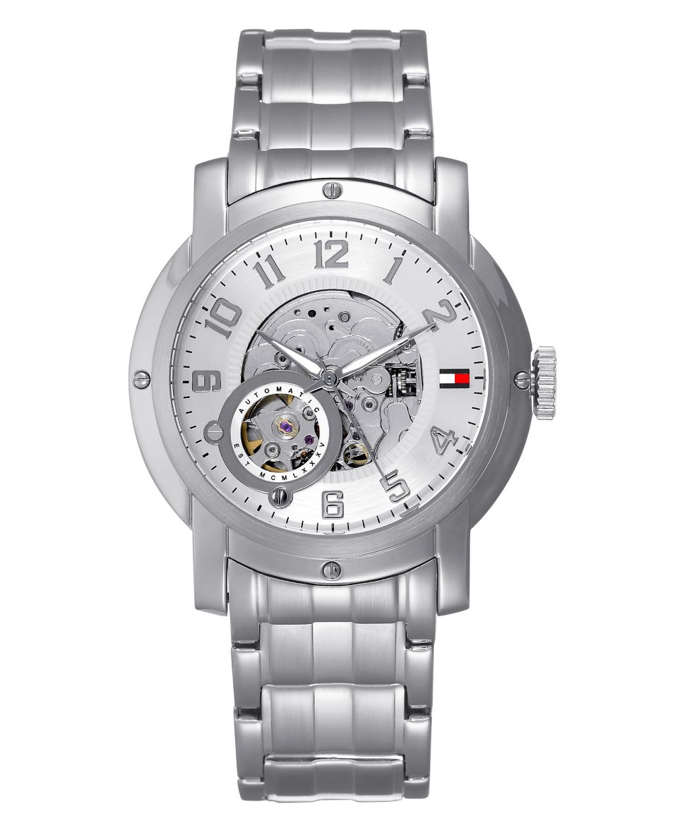 Tommy Hilfiger Watch, Mens Automatic Stainless Steel Bracelet 1710158   Watches   Jewelry & Watches
