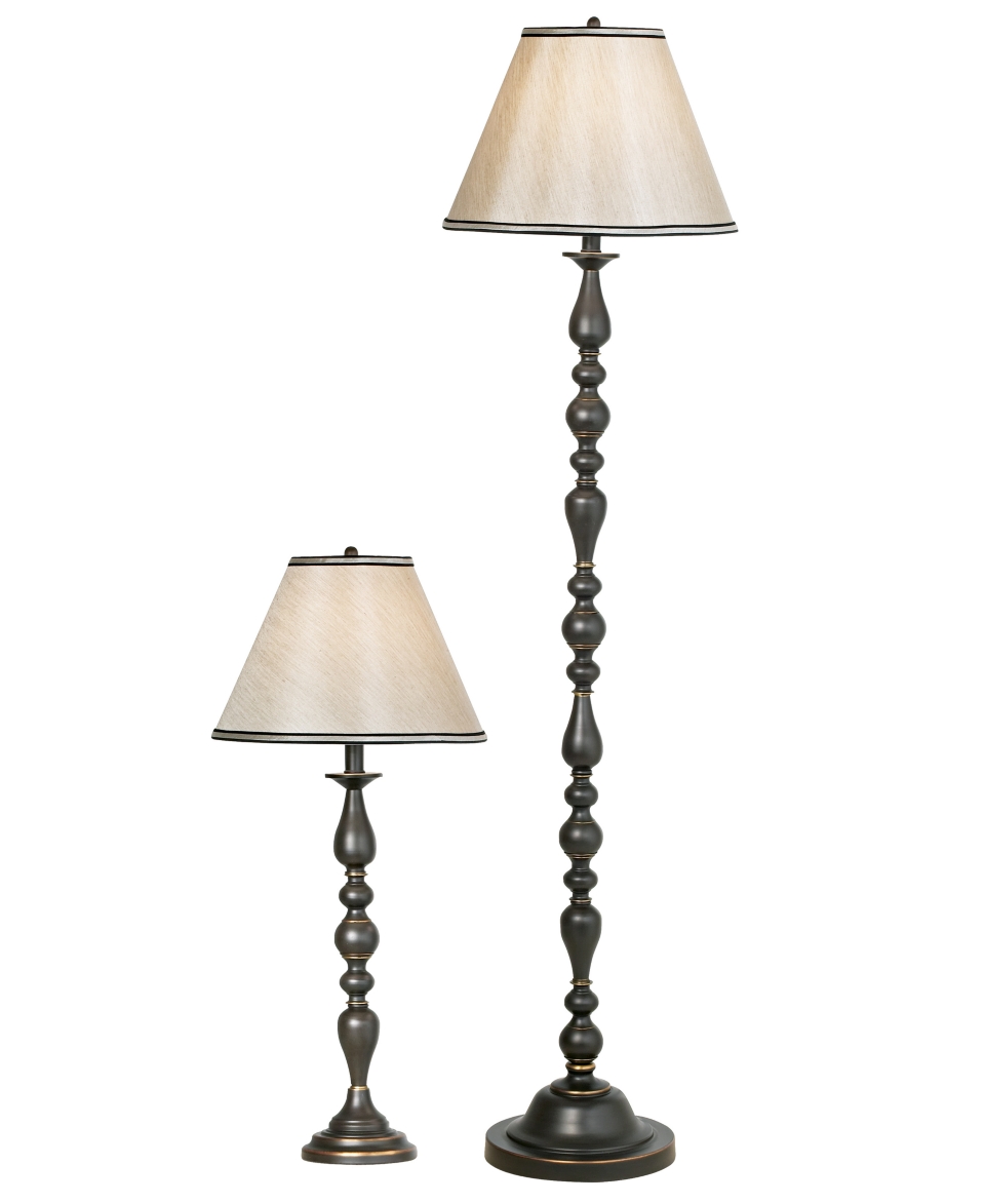 Pacific Coast Bridgeport Collection   Set of 3 Lamps 1 Floor Lamp and 