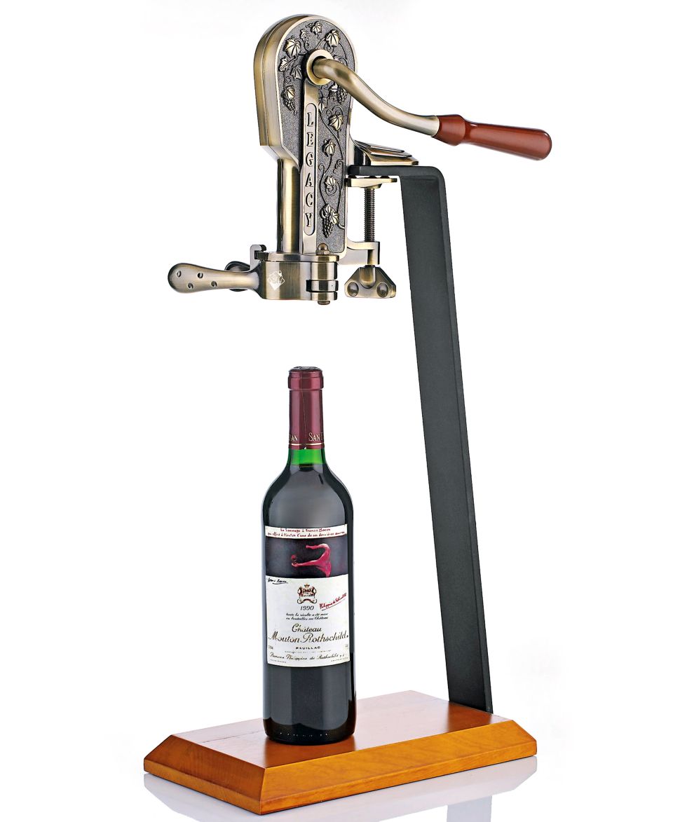 Wine Enthusiast Corkscrew, Legacy Silver with Stand   Bar & Wine