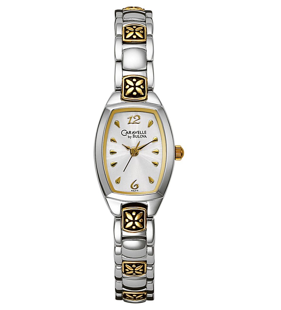 Caravelle by Bulova Watch, Womens Two Tone Mixed Metal Bracelet