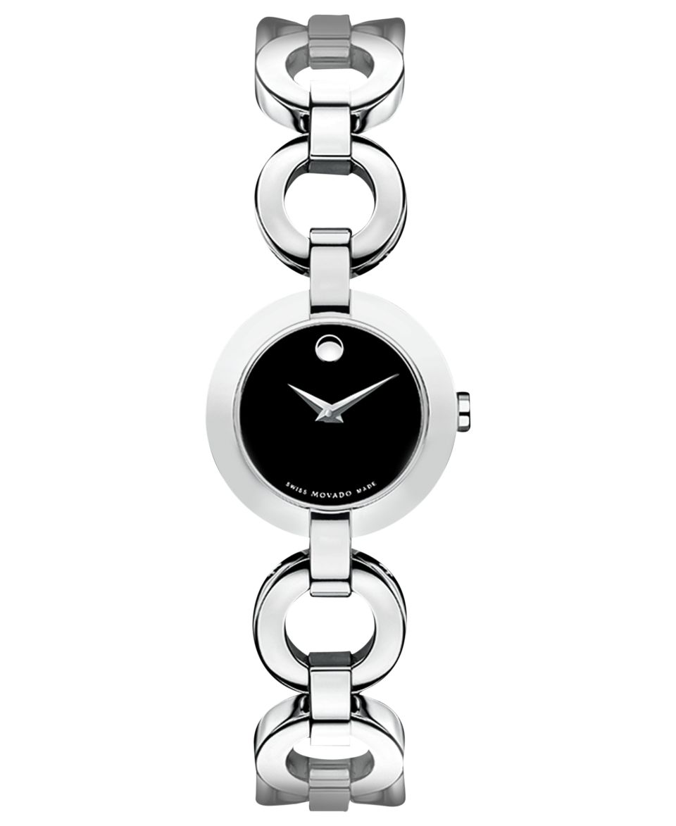 Movado Watch, Womens Swiss Rondiro Stainless Steel Bracelet 22mm