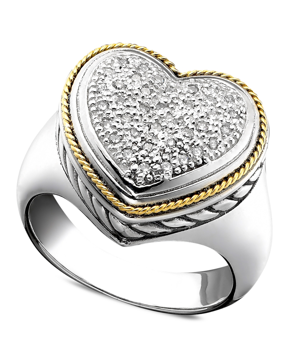 Balissima by EFFY Diamond Diamond Heart Ring (1/5 ct. t.w.) in 18k