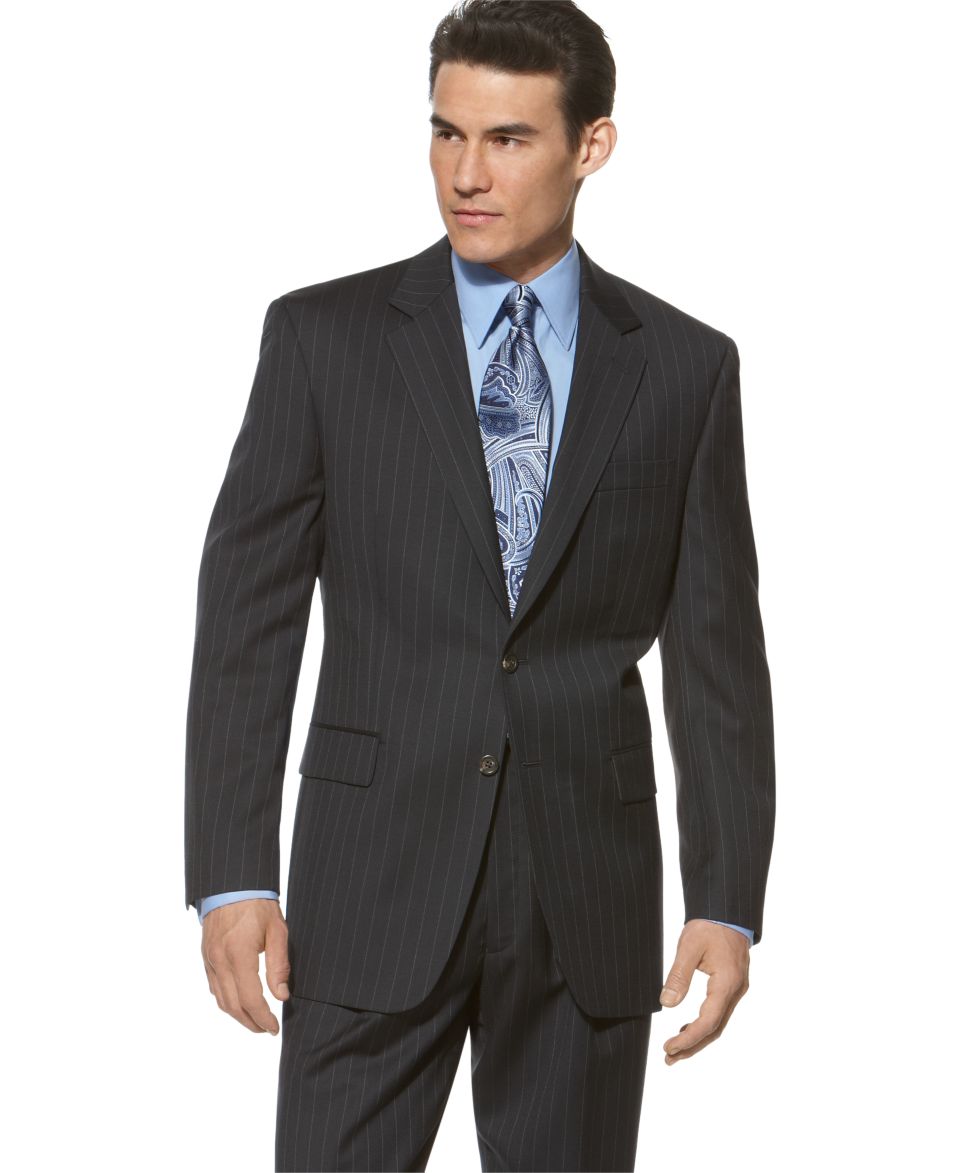 Lauren by Ralph Lauren Suit Separates, Navy Plaid   Mens Suits & Suit