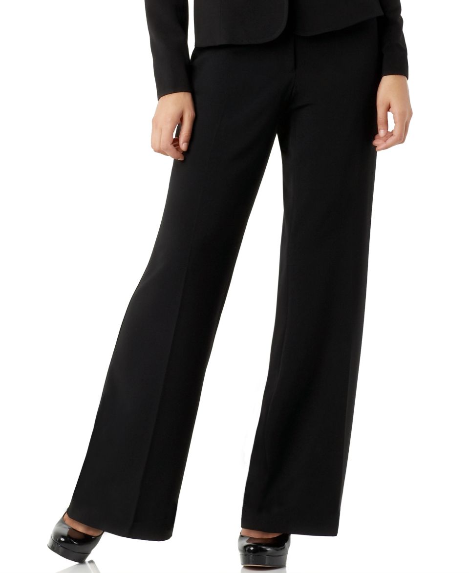 AGB Petite Suit Jacket & Wide Leg Pants   Womens Petite