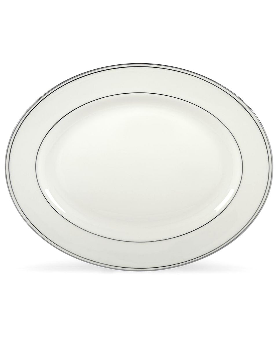 Lenox Dinnerware, 16 Federal Platinum Oval Platter