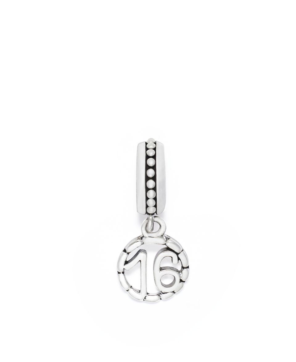 Donatella Charm, Sterling Silver 21 Dangle Charm   Bracelets