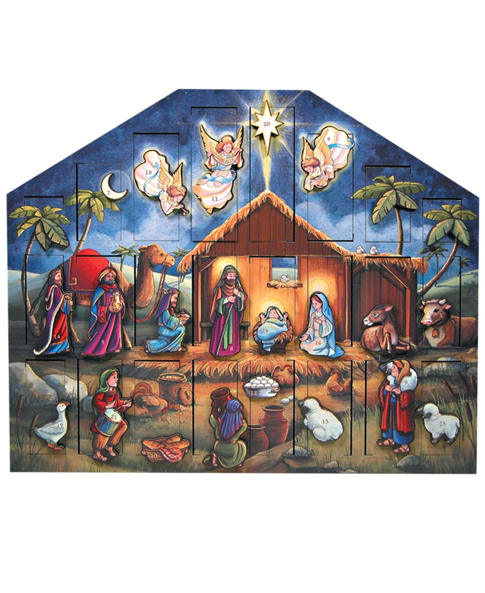 Byers Choice Advent Calendar, Nativity Scene   Holiday Lane