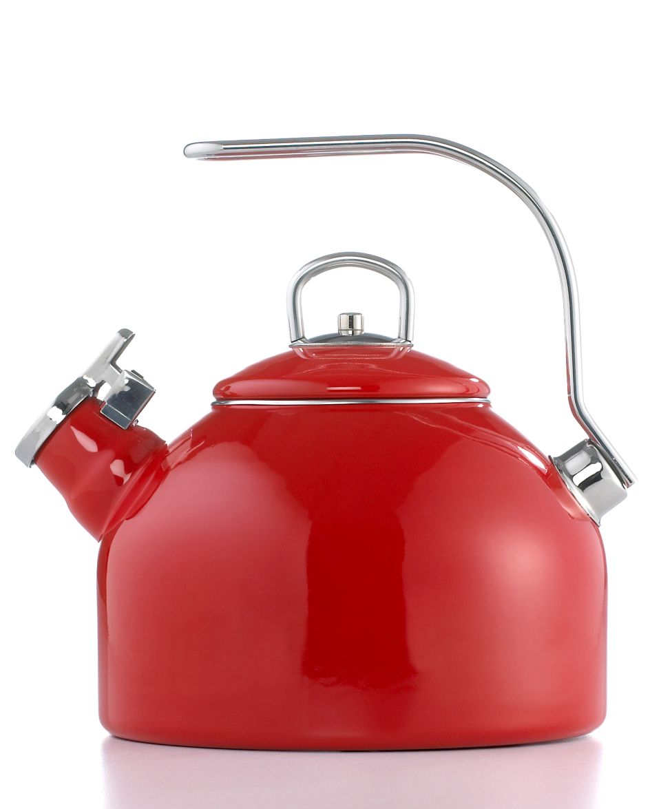 Martha Stewart Collection Tea Kettle, 2.5 Qt. Red