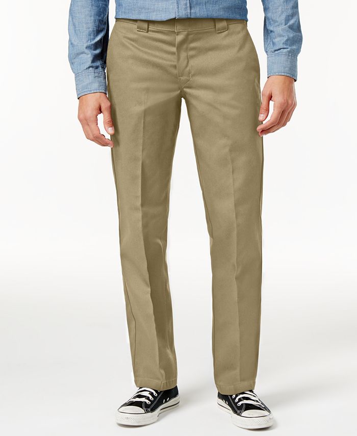 dickies men's slim skinny fit twill work pant