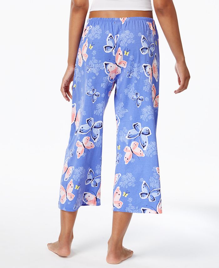 Hue Printed Cotton Knit Capri Pajama Pants & Reviews Bras, Panties
