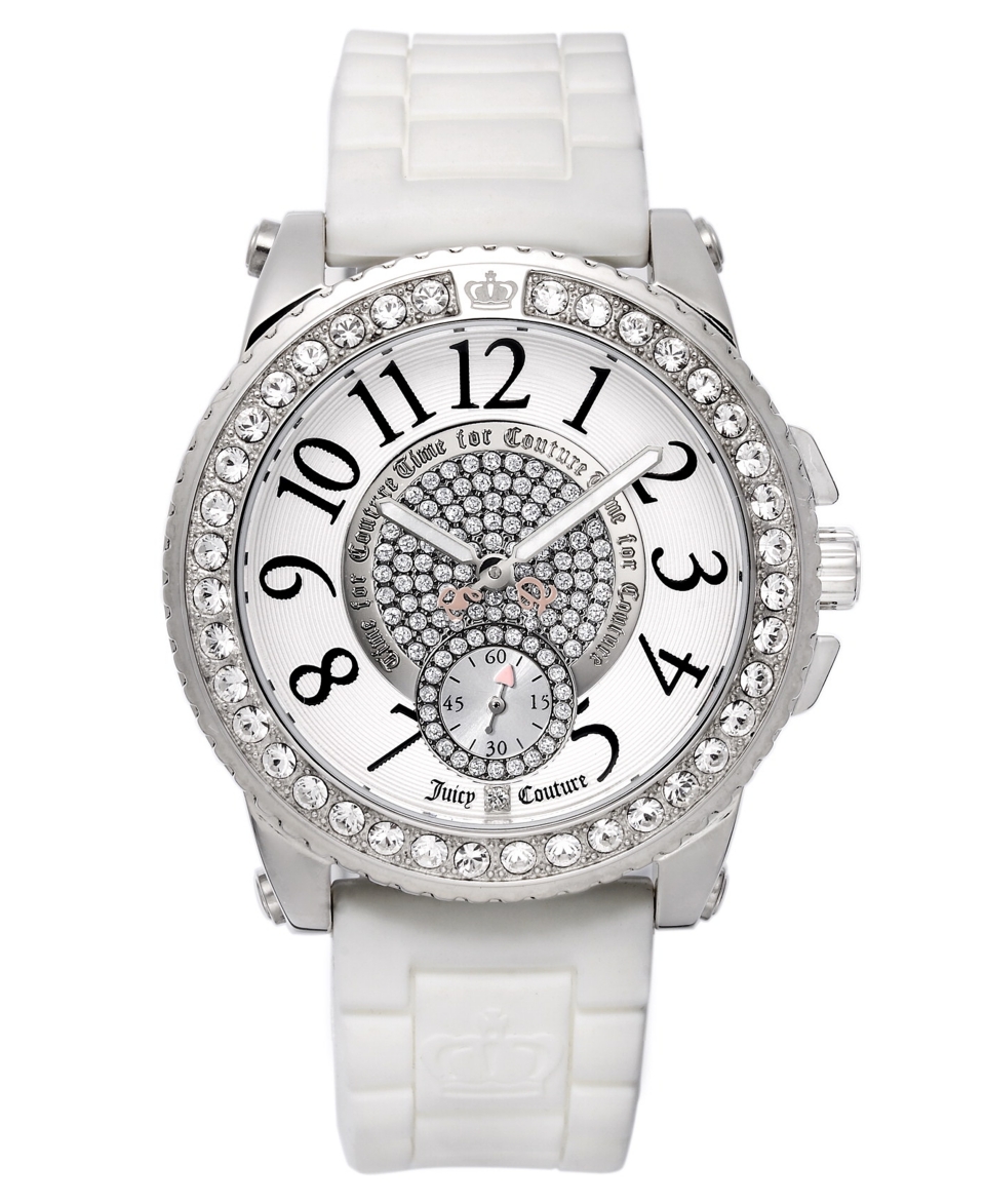 Juicy Couture Watch, Womens Pedigree White Jelly Strap 1900702