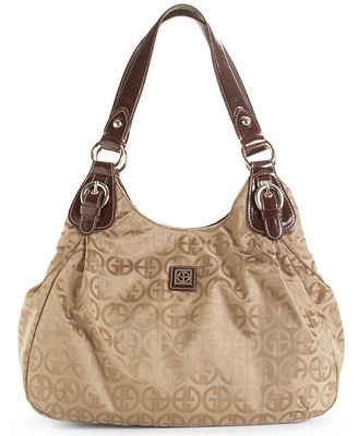 Giani Bernini Handbag, Circle Signature Lizzie Triple Entry Bag ...