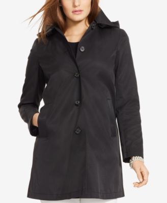 ralph lauren hooded trench coat