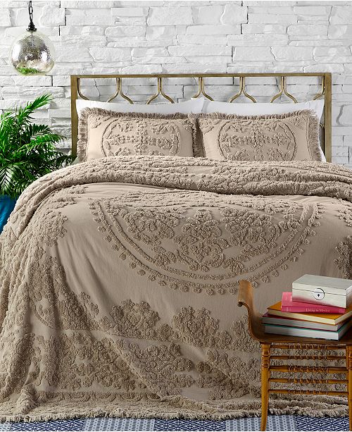 Lamont Closeout Ravenna 100 Cotton Tufted Chenille Bedspreads And Shams Reviews Quilts Bedspreads Bed Bath Macy S
