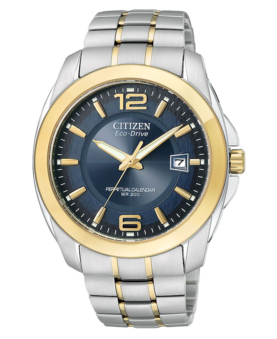 Citizen Watch, Mens Eco Drive Stainless Steel Bracelet 39mm BM8404