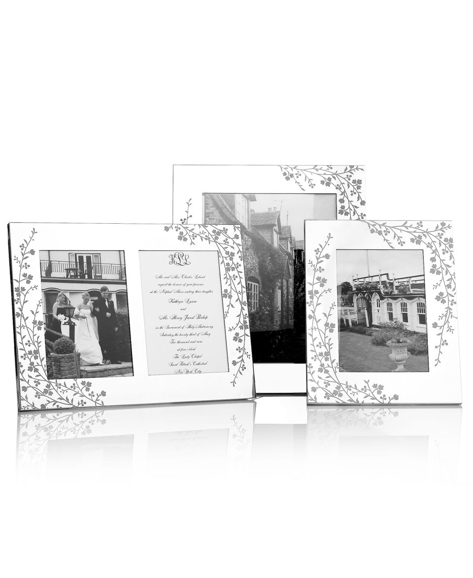 Martha Stewart Collection Picture Frames, Silver Plated Trousseau
