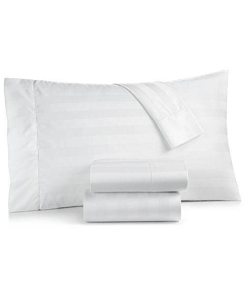 Charter Club 1 5 Stripe Twin 3 Pc Sheet Set 550 Thread Count 100 Supima Cotton Created For Macy S Reviews Sheets Pillowcases Bed Bath Macy S