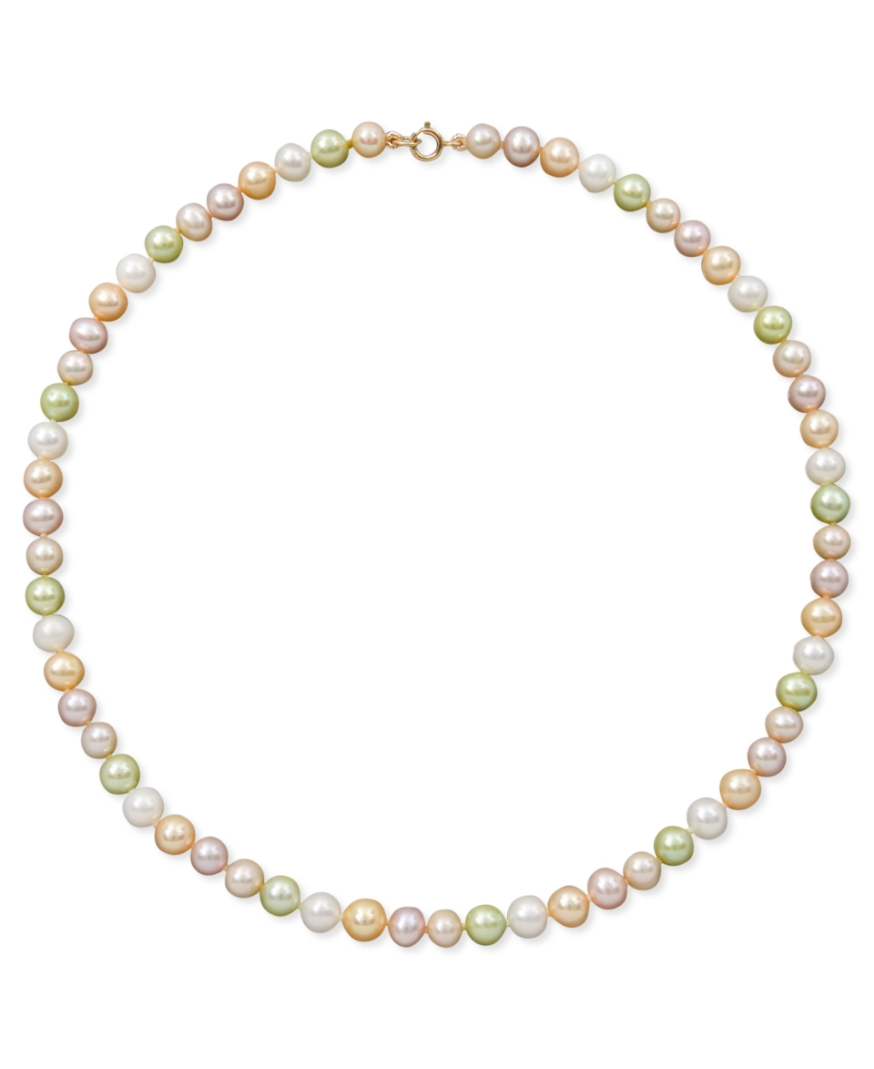 Pearl Necklace, Childrens 14k Gold Cultured Freshwater Pearl 