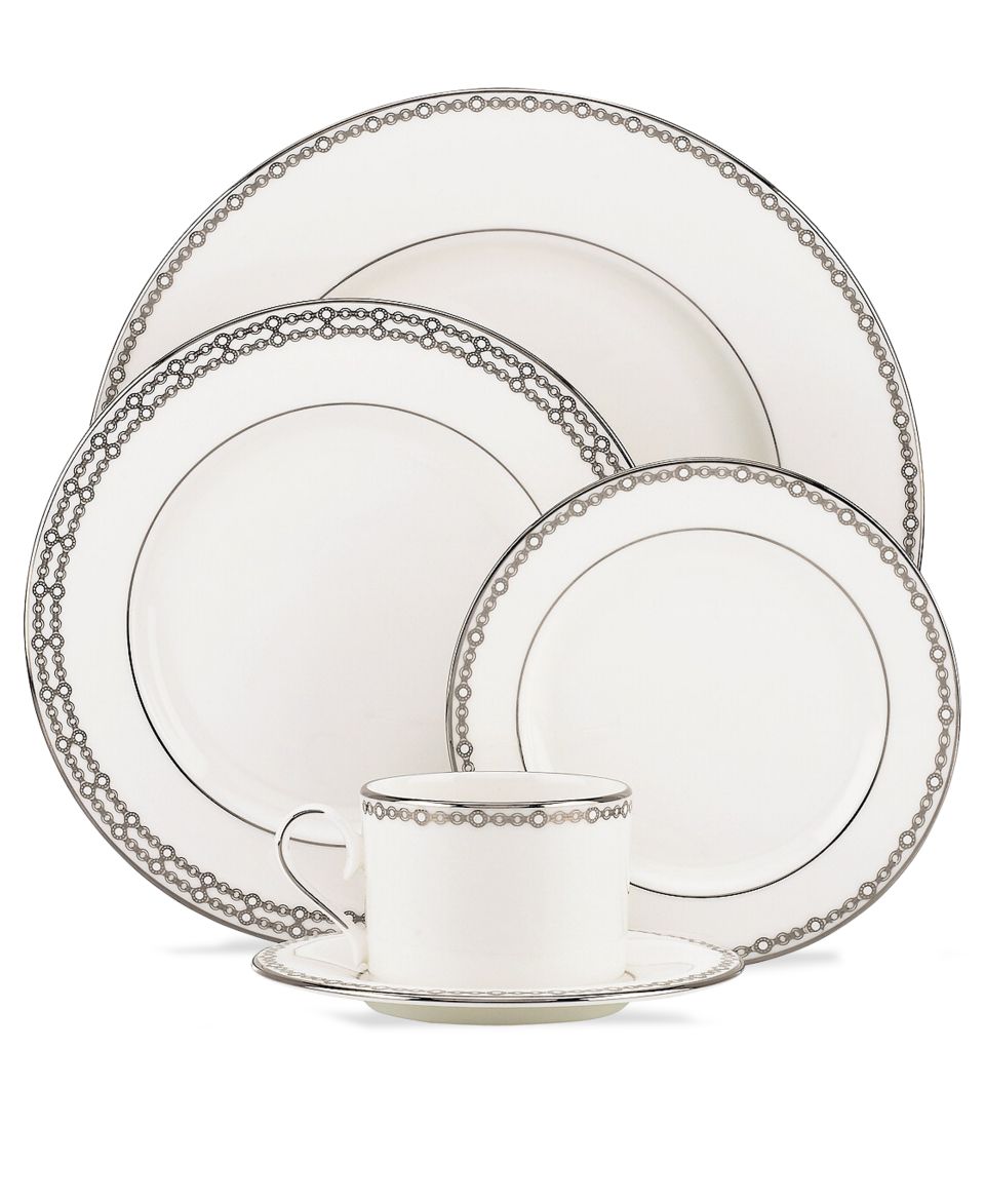 Mikasa Dinnerware, Infinity Band 5 Piece Place Setting   Fine China