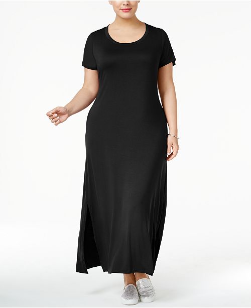 Style Co Plus Size T Shirt Maxi Dress Created For Macy S Reviews Dresses Plus Sizes Macy S