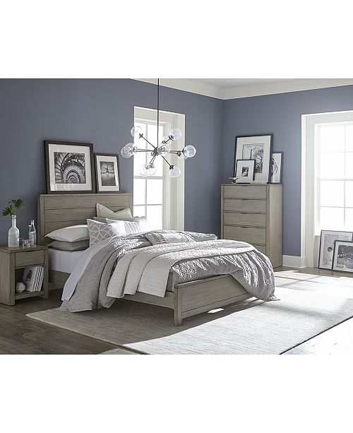 Furniture Tribeca Bedroom Set 3 Pc Set Queen Bed Dresser Nightstand Created For Macy S Reviews Furniture Macy S