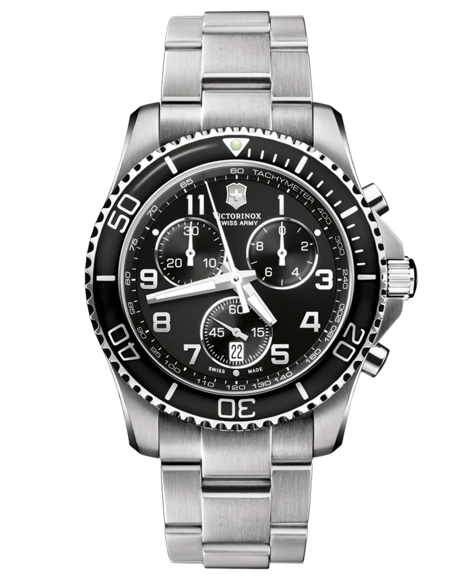 Victorinox Swiss Army Watch, Mens Maverick GS Stainless Steel Bracelet 241436   Watches   Jewelry & Watches