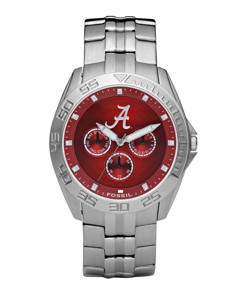 Fossil Mens University of Alabama Stainless Steel Bracelet Watch LI2780   Watches   Jewelry & Watches