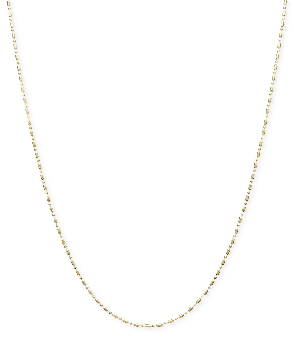 14k Gold Necklace, 18 Dot Dash Chain   Necklaces   Jewelry & Watches