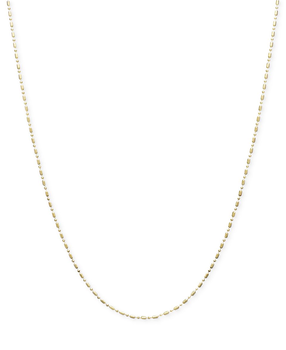 14k Gold Necklace, 18 Dot Dash Chain   Necklaces   Jewelry & Watches