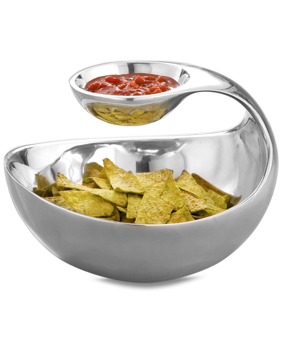 Nambe Dharma Chip and Dip, 9 1/2  