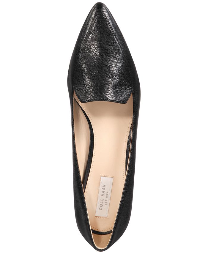 cole haan vail pointed toe skimmer flat