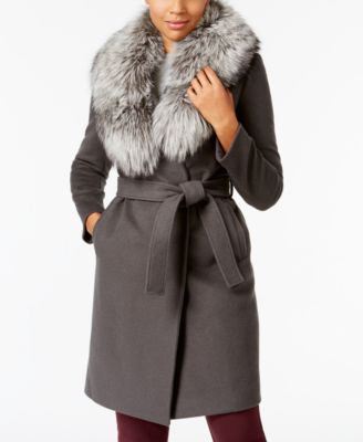 elie tahari wrap coat