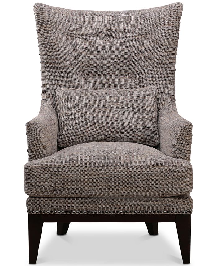Furniture Roselake Fabric Accent Chair & Ottoman Set, Created for Macy