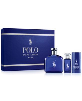 Ralph Lauren Men's 3-Pc. Polo Blue Eau de Toilette Gift Set & Reviews ...