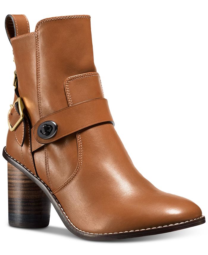 moto bootie heel