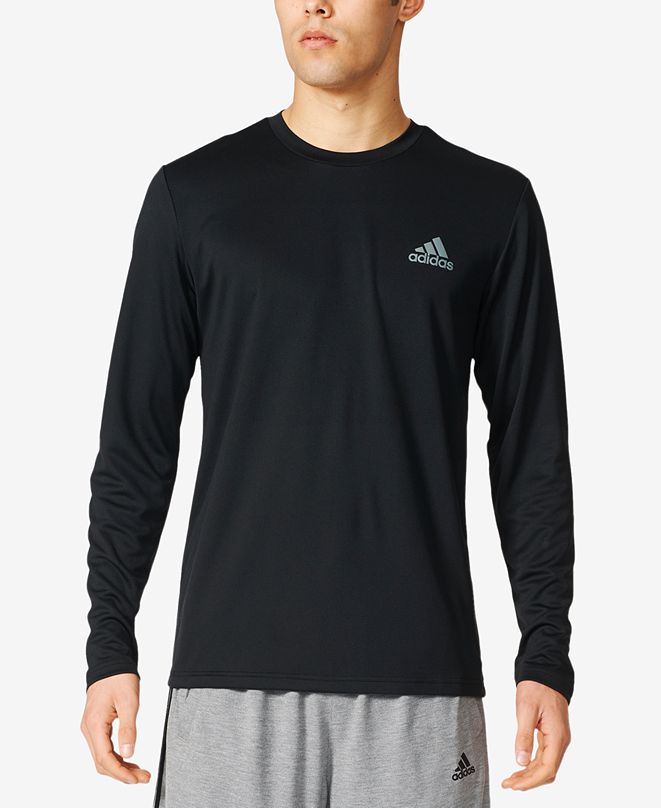adidas Men's ClimaLite® Long-Sleeve T-Shirt & Reviews - T-Shirts - Men ...